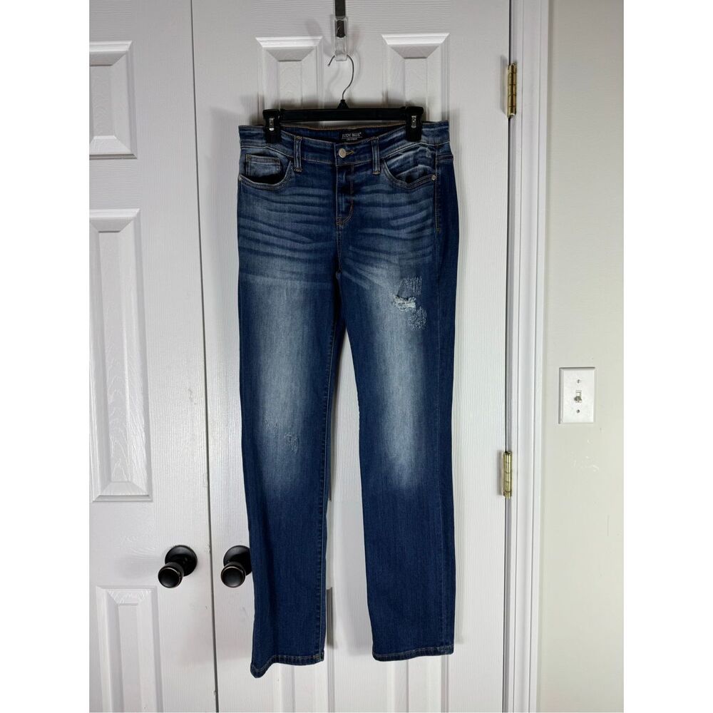 Judy Blue Women's Straight Leg Jeans - Dark Blue